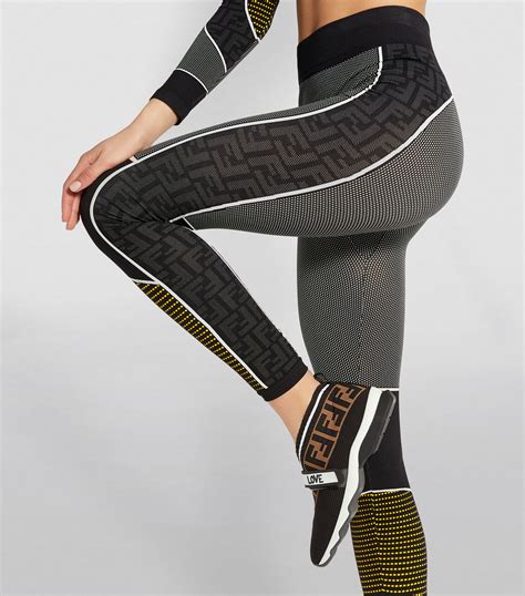 fendi leather leggings|fendi jogger set.